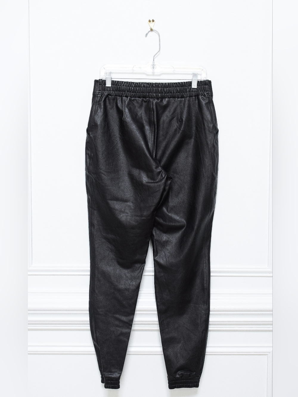 SPANX Faux Leather Jogger Pants - Black - Picture 7 of 11